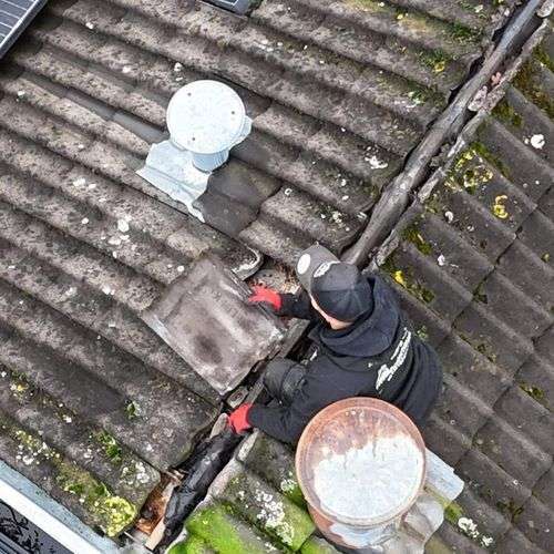 Het opnieuw vastleggen van dakpannen in Bunnik